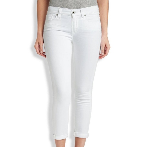 3 for $30 | Lucky Brand Brook Crop Jeans in White - Picture 1 of 7